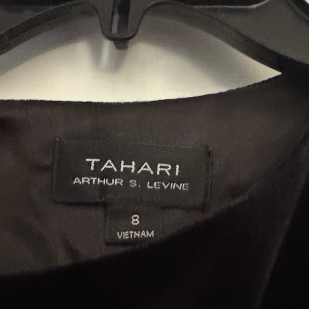 Black and Brown Animal Print Dress Tahari - Picture 2 of 3